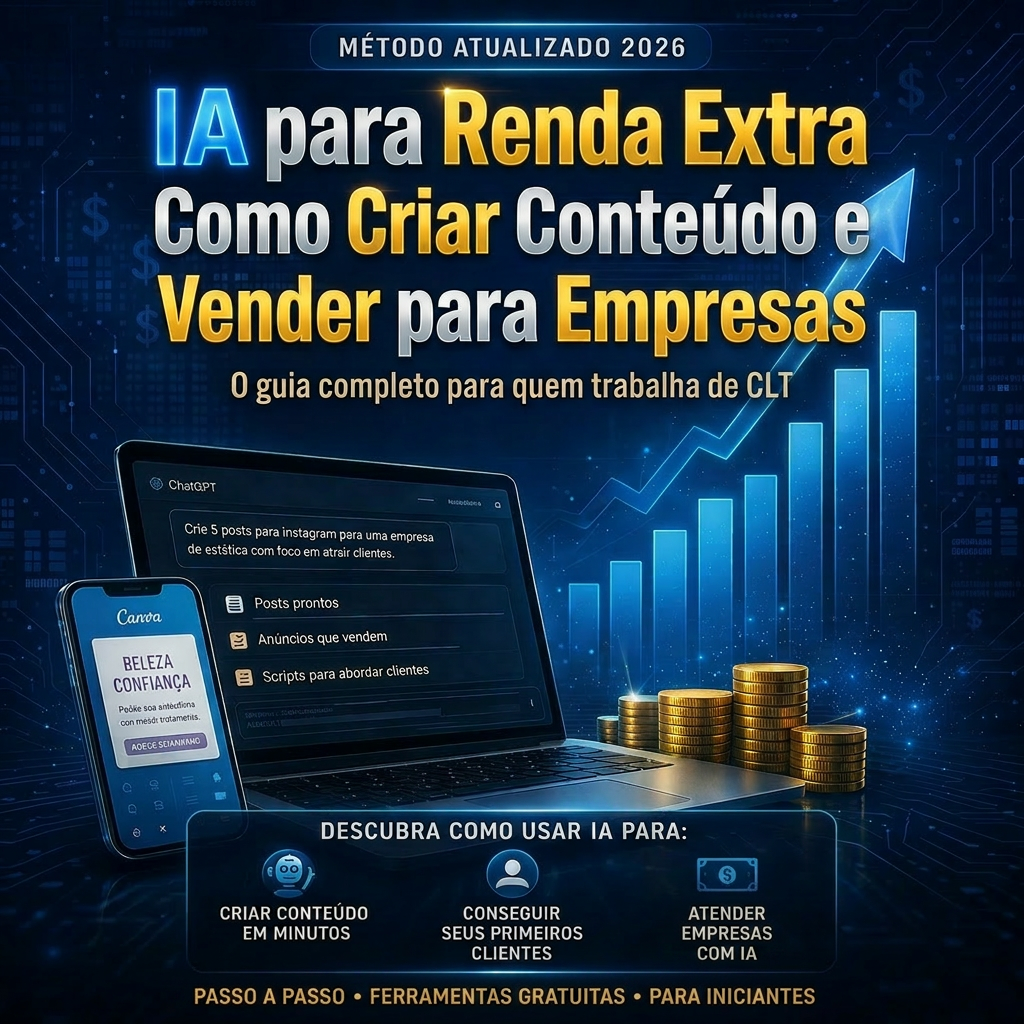 Capa do ebook IA para Renda Extra